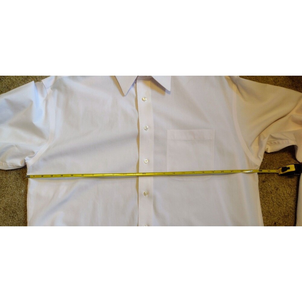 Jos. A Bank Stays Cool crisp pink dress shirt 16-35 - Picture 7 of 7
